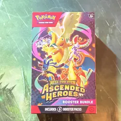 Pokemon TCG Mega Evolution—Ascended Heroes Booster Bundle Box 6 Packs English - Image 1