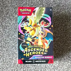 Pokemon TCG Mega Evolution Ascended Heroes Booster Bundle 6 Packs English - Image 1