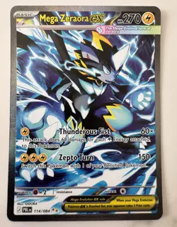 Pokemon Mega Zeraora ex 114/084 SIR Pitch Black Secret Illustration Rare NM/MINT - Image 1