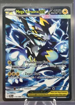 Pokemon Mega Zeraora ex SIR 114/084 Pitch Black Special Illustration Rare NM - Image 1