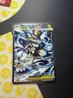 Pokemon Mega Zeraora EX 114/084 Pitch Black Card NM - Image 1