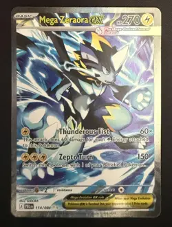 Mega Zeraora ex 114/084 Special Illustration Rare Pitch Black Pokemon Holo NM - Image 1