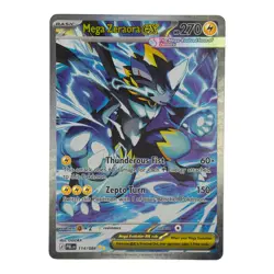 Pokemon Mega Zeraora ex 114/084 SIR ME05 Pitch Black English NM - Image 1