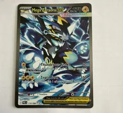 Pokemon TCG Mega Zeraora Ex SIR 114/084 PITCH BLACK English NM Pack Fresh Pull - Image 1