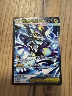 Pokemon Mega Zeraora ex #114/084 SIR Pitch Black NM - Image 1