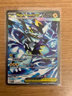 Pokemon TCG Mega Zeraora Ex SIR 114/084 PITCH BLACK English NM Pack Fresh Pull - Image 1