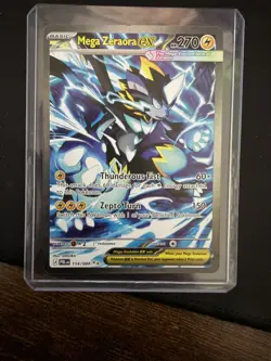 Pokemon TCG Mega Zeraora Ex SIR 114/084 PITCH BLACK English NM Pack Fresh Pull - Image 1