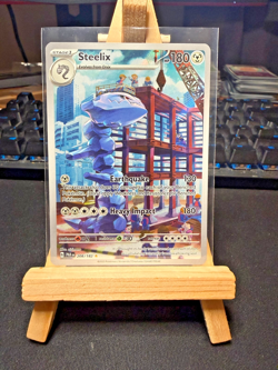 Pokemon TCG Steelix 208/182 Illustration Rare – Paradox Rift – NM - Image 1