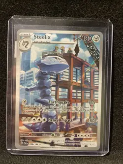 Pokemon TCG Steelix 208/182 Paradox Rift Illustration Rare Holo EN 2023 180HP - Image 1