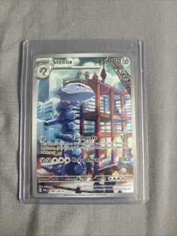 Pokemon TCG Steelix 208/182 Paradox Rift Illustration Rare - Image 1