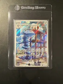 Pokemon TCG Steelix Paradox Rift 208/182 Holo Illustration Rare - Image 1