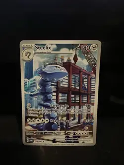 Pokemon TCG Steelix Paradox Rift 208/182 Holo Illustration Rare - Image 1
