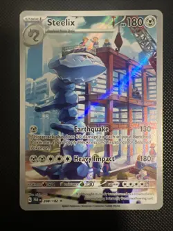 Pokemon TCG Steelix 208/182 Paradox Rift Illustration Rare Holo NM/Mint - Image 1