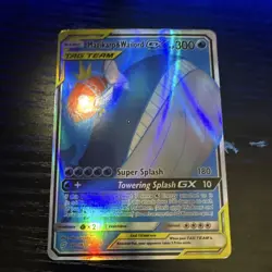 Pokemon Magikarp & Wailord GX TAG TEAM Ultra Rare Full Art Holo Team Up 160/181 - Image 1