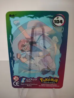 Pokemon Advanced 2004 Panini Lenticular Action Card #104 Ash - Image 2