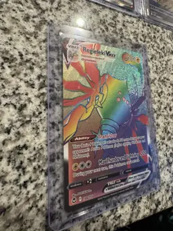 Regieleki VMAX Rainbow Rare 198/195 Silver Tempest Pokemon Card NM/Mint - Image 3