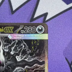 Mega Darkrai EX 116/084 SIR Pokemon TCG Card Pitch Black - Image 4