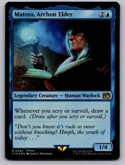 Matoya, Archon Elder 62 Rare Prerelease Cards Magic: The Gathering Foil NM - Image 1