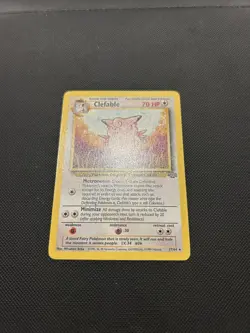 Clefable 17/64 | Base Set Jungle | Non Holo Pokemon Card LP - Image 2