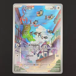 Pokemon TCG Card Chatot 181/162 Temporal Forces Illustration Rare - NM- - Image 1
