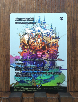 MTG Giant of Babil - Traxos, Scourge of Kroog ( FOIL Showcase ) Final Fantasy NM - Image 2