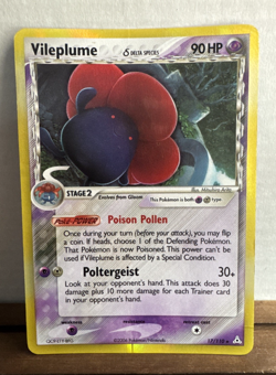 Pokemon Card - Vileplume (Delta Species) 17/110 - Holon Phantoms - Holo - Image 1