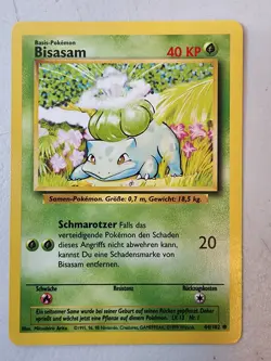 Pokemon Bisasam 44/102 German Bulbasaur Base Set Card - Image 1