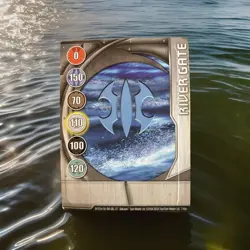 Bakugan New Vestroia River Gate 🥈 Silver Gate Card Aquos 7/48e - Image 1