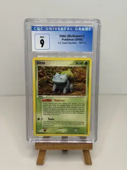 CGC 9 Ditto Bulbasaur 36/113 EX Delta Species Pokemon Yuka Morii Card - Image 1