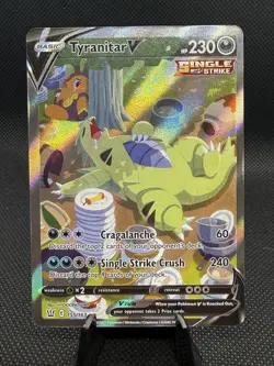 Pokemon TCG Battle Styles Tyranitar v Alternate Full Art Card 155/163 - Image 1