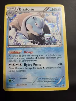 Blastoise 16/101 Plasma Blast Holo LP/MP Pokemon Card - Image 1