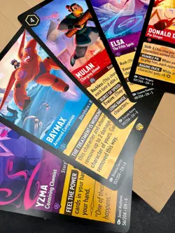 Lorcana TCG - Oversized Jumbo Card Promo Kit Set - Yzma Baymax Elsa Mulan Donald - Image 4