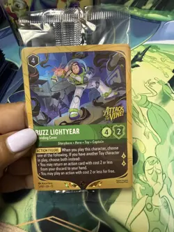 Lorcana Attack Of The Vine Buzz Lightyear Prerelease Promo Card - Image 1