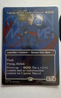 Captain Marvel, Earth's Protector (Borderless) (0354) Marvel Super Heroes... - Image 1