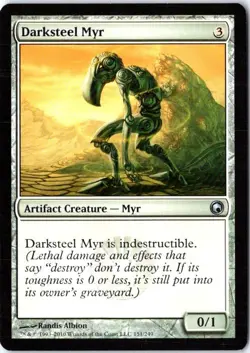 Darksteel Myr 151 Uncommon Scars of Mirrodin Magic: The Gathering Lightly Played - Image 1