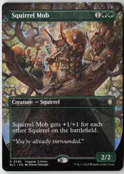 Squirrel Mob (Borderless) (85) - Normal - Commander: Bloomburrow (BLC) - NM - Image 1