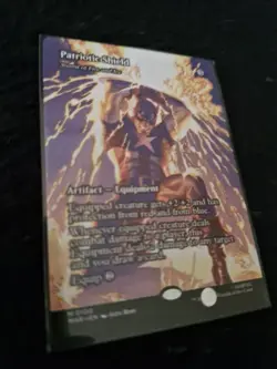 Patriotic Shield - Sword of Fire and Ice MTG 0100 Borderless Marvel SH NM/M - Image 1