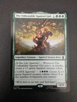 Magic: The Gathering The Unbeatable Squirrel Girl 0193 Rare Green 4/4 - Image 1