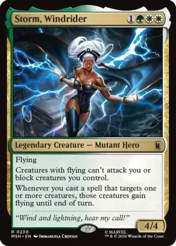 Storm, Windrider 230 Rare Marvel Super Heroes Magic: The Gathering Near Mint - Image 1