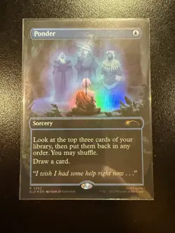 Ponder (2292) (Rainbow Foil) Secret Lair Drop Foil - Image 1