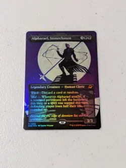 MTG Alpharael, Stonechosen (Borderless) (Foil) Edge of Eternities NM - Image 1