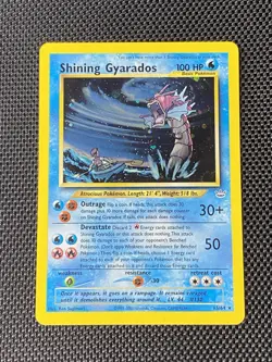 2000 Pokemon TCG Shining Gyarados 65/64 Swirl Neo Revelation Holo Secret Rare LP - Image 1