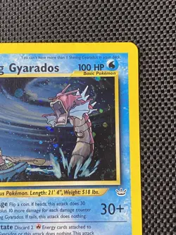 2000 Pokemon TCG Shining Gyarados 65/64 Swirl Neo Revelation Holo Secret Rare LP - Image 4