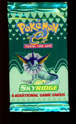2003 Pokemon Skyridge Booster Pack Vaporeon Art Factory Sealed - Image 1