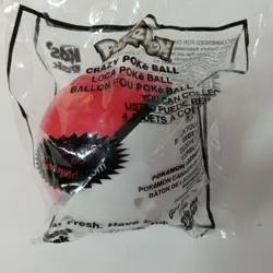 Vintage 2005 Subway Promo Pokemon Pokeball Red White Plastic New Sealed - Image 1