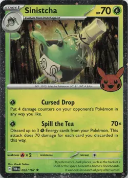 Sinistcha 022/167 Rare Twilight Masquerade Pokemon Holo NM - Image 1