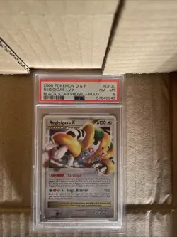 Pokemon TCG Regigigas LV.X DP Promo DP30 Holo Card PSA 8 - Image 1