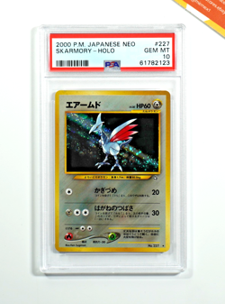 Pokemon PSA 10 Skarmory #227 Holo Neo Jap 2000 Japanese - Image 1