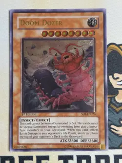Doom Dozer SOI-EN024 1st Edition Ultimate Rare Yu-Gi-Oh! NM EU Print - Image 3