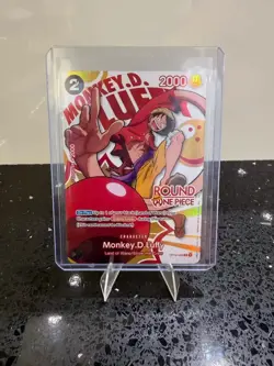 Round 1 MONKEY D LUFFY One Piece TCG Promo OP16-095 | ENGLISH | PSA 10-CONTENDER - Image 1